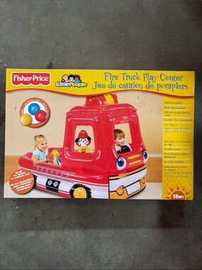 Fisher-Price Little People Red and Yellow Fire Truck Play Center
